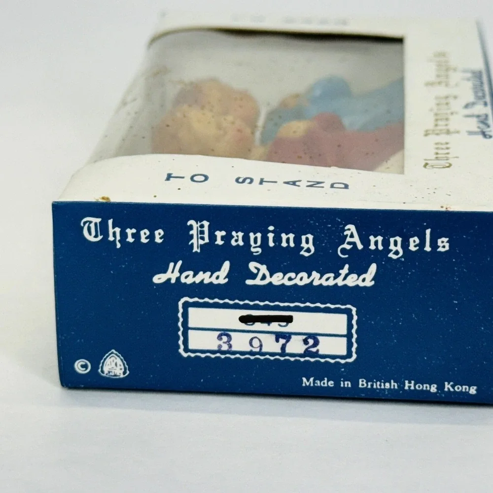 Vintage Christmas Praying Kneeling Angels Ornaments 3
